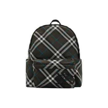 Burberry Polyester Backpack Small Size Men's Comfort Brown