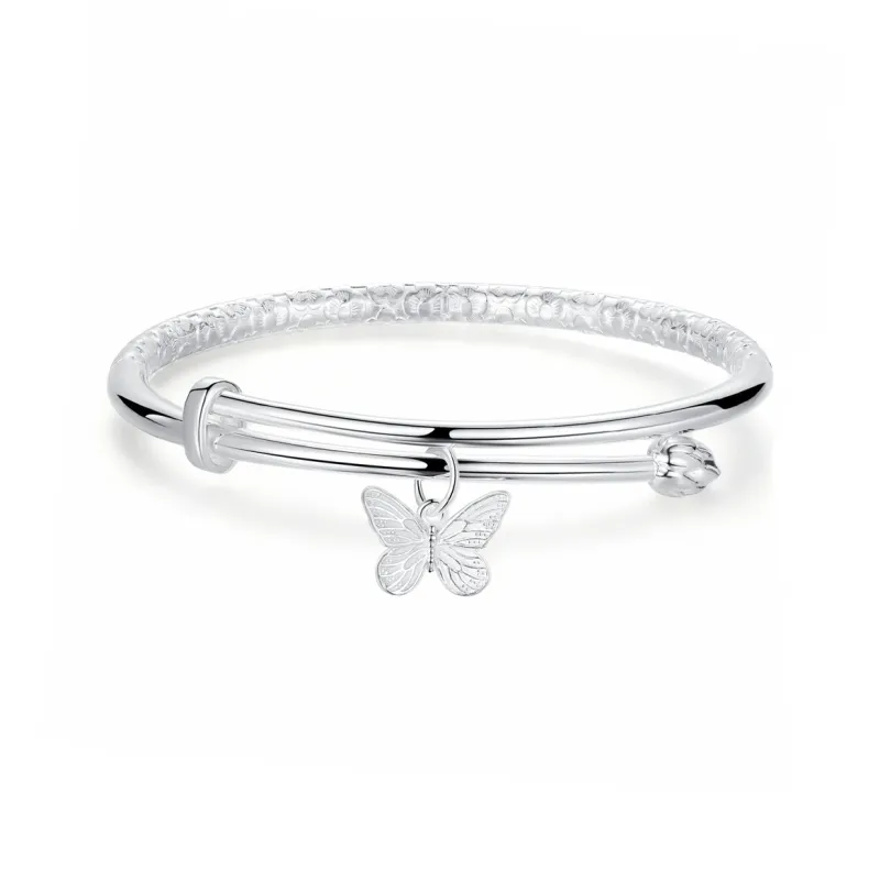 SINO GEM 999 Fine Silver Sterling Silver Bracelets Women's-0