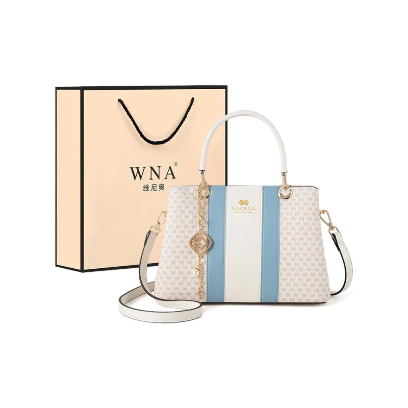 Vigno Synthetic Leather Tote Bag, Shoulder Bag, Crossbody Handbag Regular Women's Pink/Blue-6