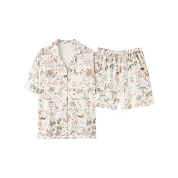 XIAFENYAN Pajama Set Women's Apricot