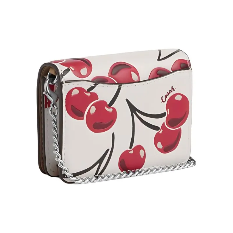 COACH Coated Canvas Wallet Women's Chalk-1