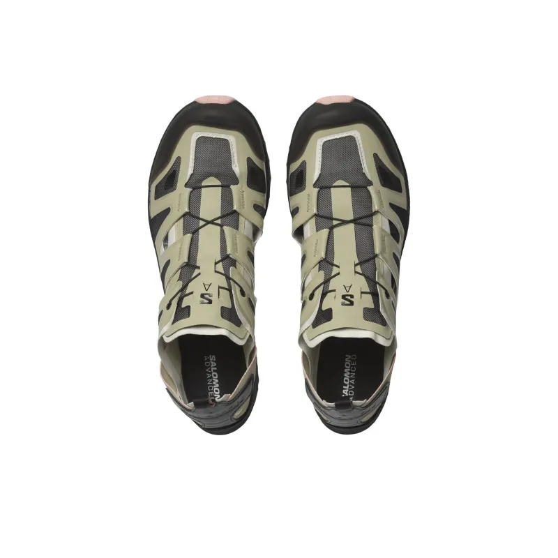 SALOMON Udara Anti Slip Wear Resistant River Trekking Shoes Unisex Light Olive Green/Black/Marigold Pink-2