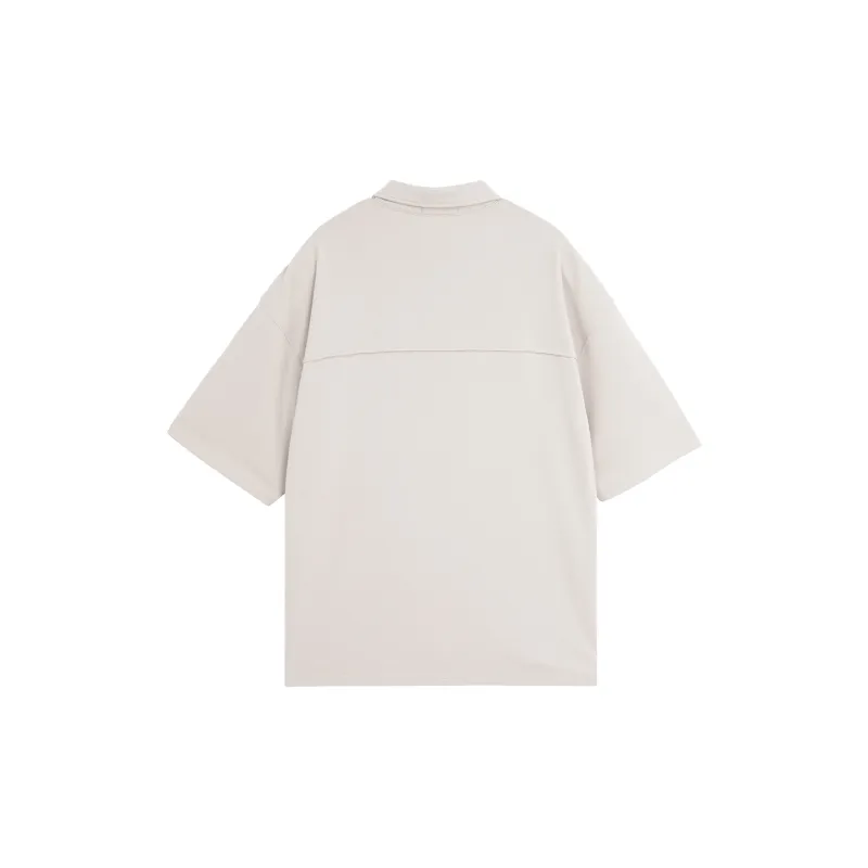 Bodydream Short Sleeved Polo Shirt Unisex Greige-1