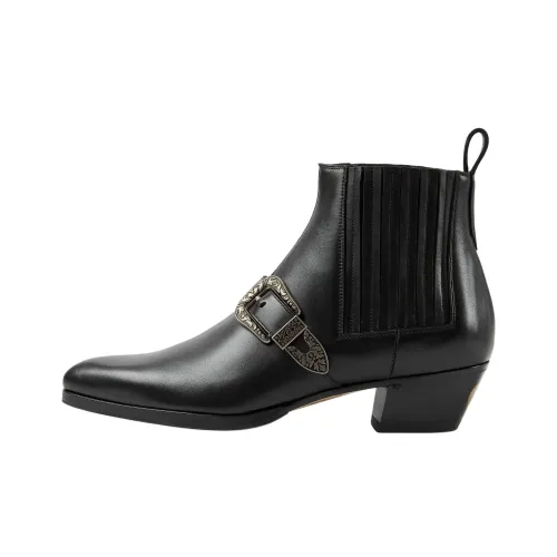 GUCCI Epilogue Short Chelsea Boots 5cm Men's Black