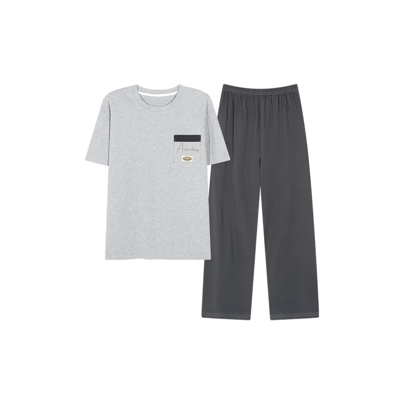 BONAS Pajama Set Men's Light Gray-0