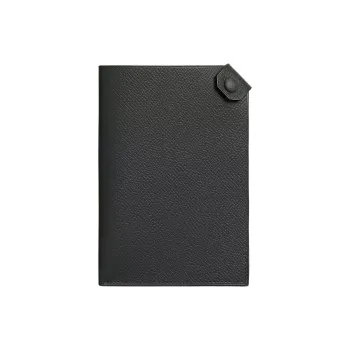 HERMES Tarmac Epsom Calfskin Passport Holder Unisex 67 Vert Fonce Dark Green