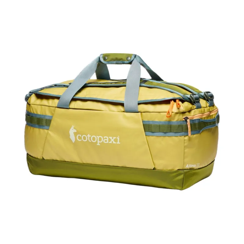 Cotopaxi Recycled Coated Nylon Backpacks Travel Bags 70L Unisex Lemon Grass With Cedar Color-1