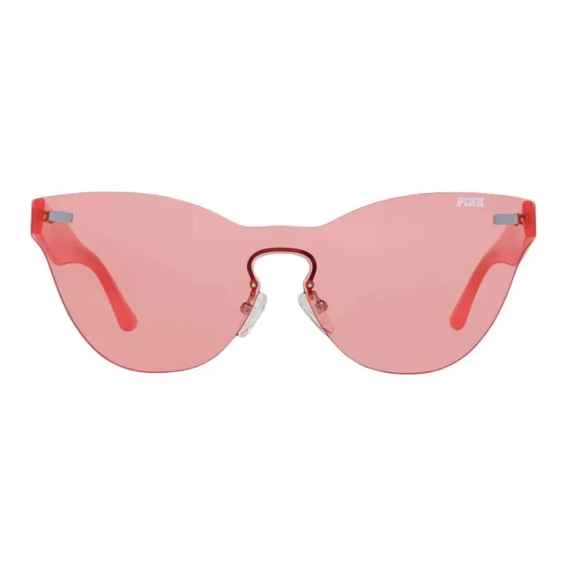 Victoria's Secret Irregular Shape Sunglasses Unisex Red-1