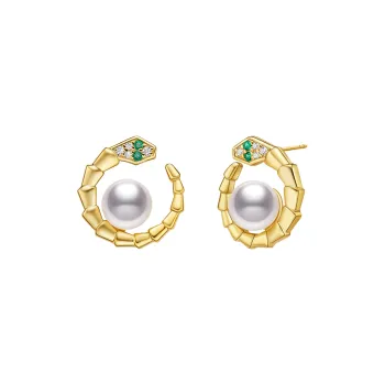 ME LUXE Pearl Stud Earrings Women's