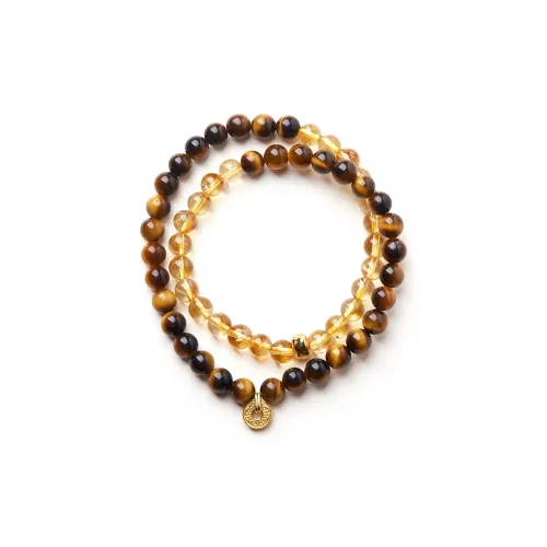 DOWER&HALL Tiger's Eye Stone Jade Bracelets Women's