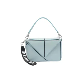 Vic Matie Calfskin Shoulder Bag, Crossbody Bag, Handbag Women's Blue