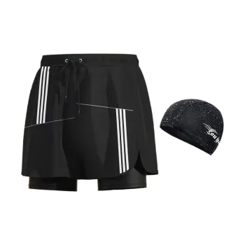 Youyou Swimming Sets Polyester, Polyamide, Elastane Summer Beach Vacation For Families Men's Black