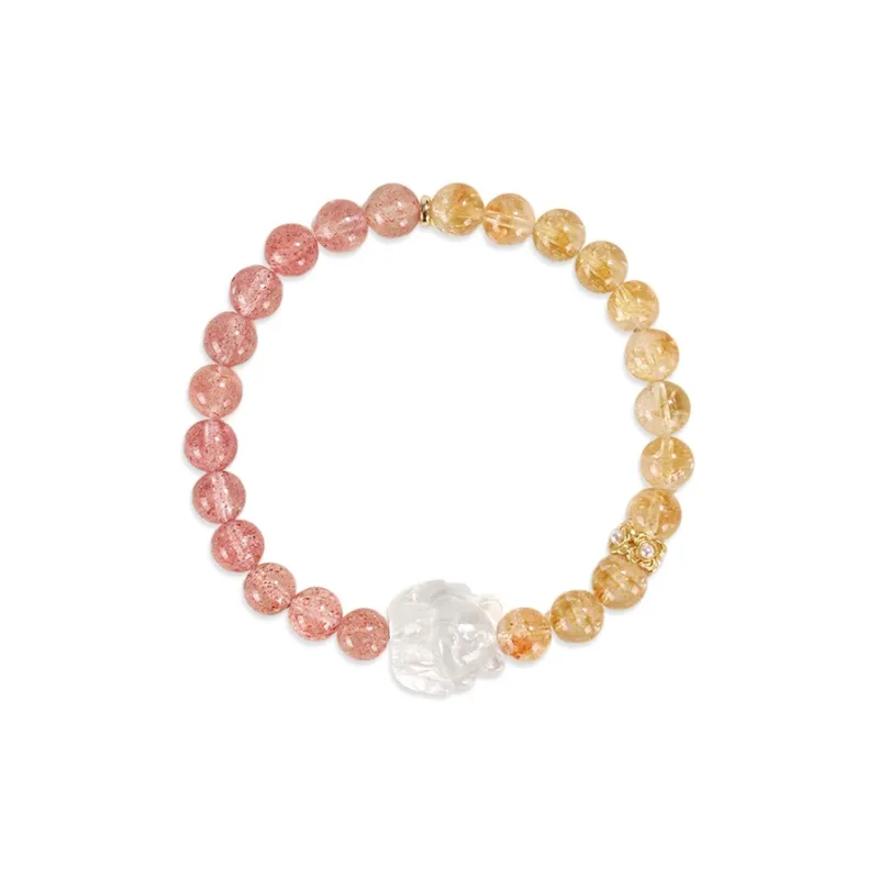 QIANCHANG Crystal Jade Bracelets Women's-0