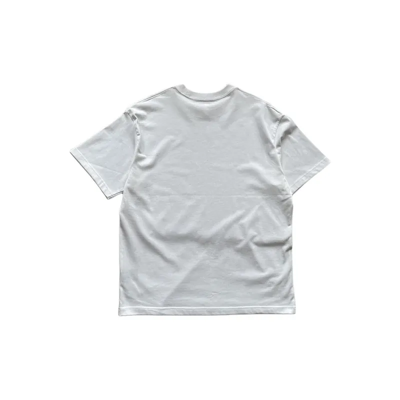 Korean Style Drop Shoulder Sleeve T Shirt Unisex White-1