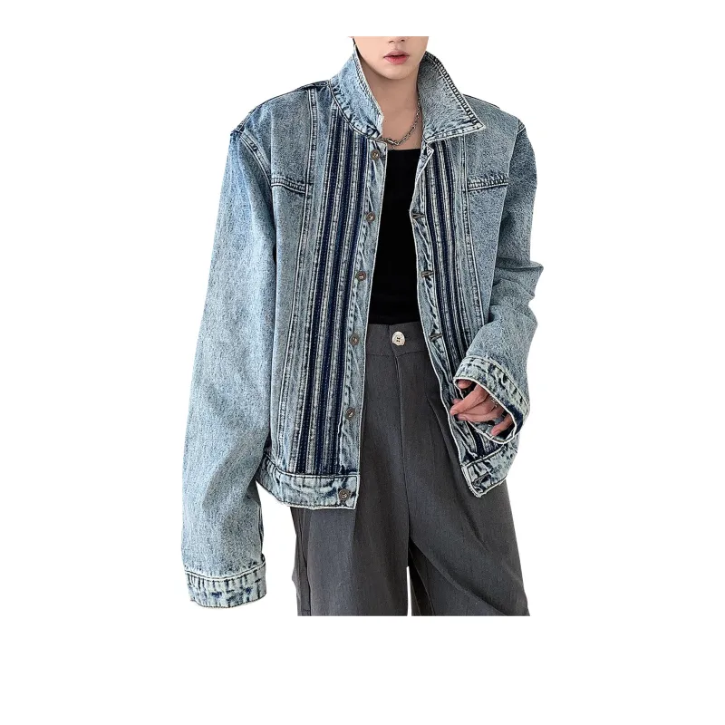FORCEPULR Denim Jacket Unisex Blue-0