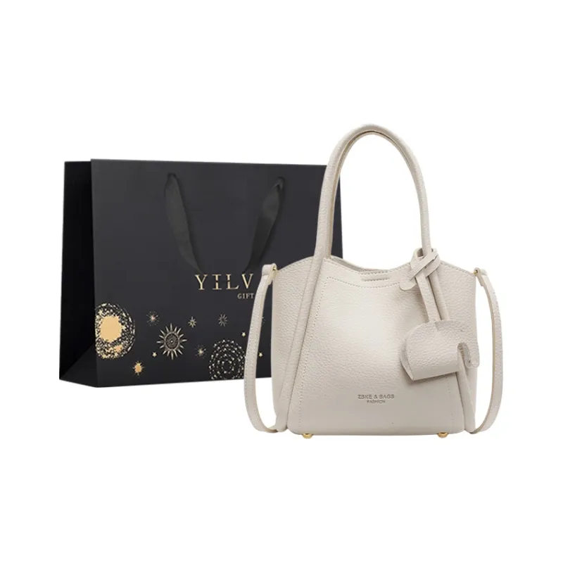 Yi Brigade PU Handbag Regular Women's Ecru/Black/Silver/Pink/Red/Khaki-8