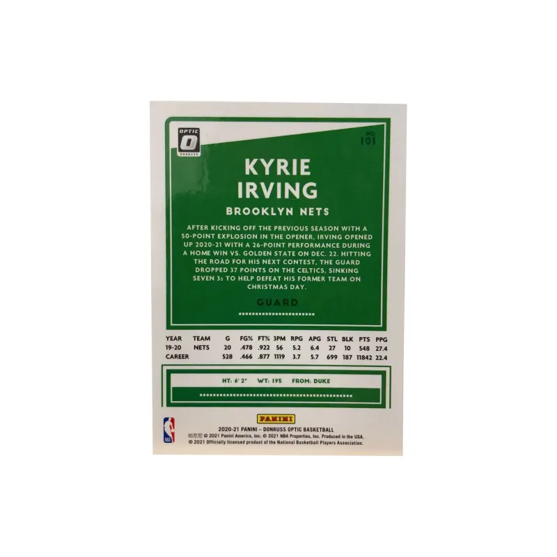 PANINI 2020 21 Nets Kyrie Irving Classics Collectibles Sports Cards 1 Pc-1