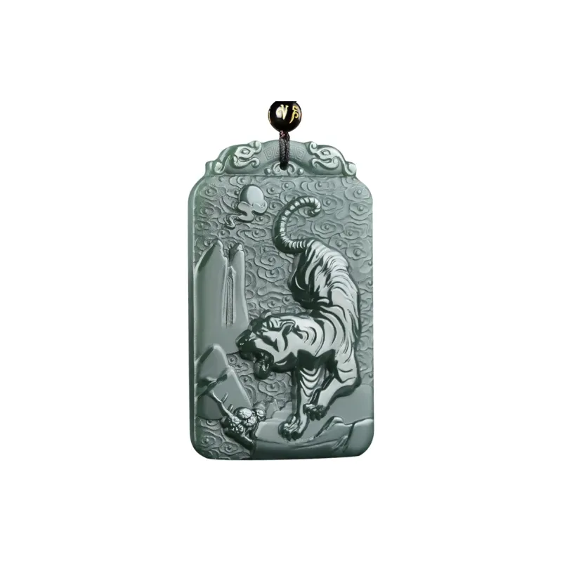 Renyu Jewelry Necklaces Green Jade Unisex-7