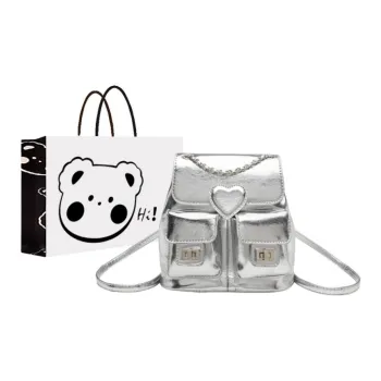 NX DOUGHNUT PU Backpack Women's Silver