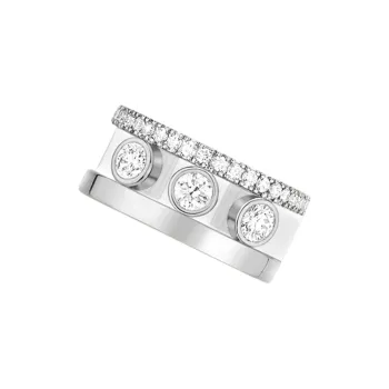 MESSIKA 18K White Gold Clip On Earrings Women's Silver