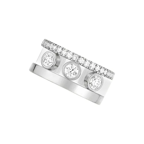MESSIKA 18K White Gold Clip On Earrings Women's Silver