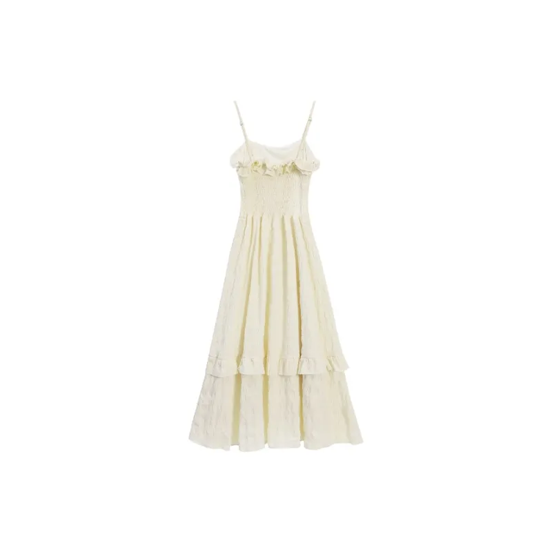 ETSE Slip Dresses Women's Apricot-1