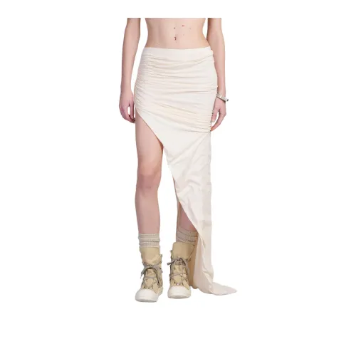 Rick Owens DRKSHDW Edfu Ruched Maxi Skirt