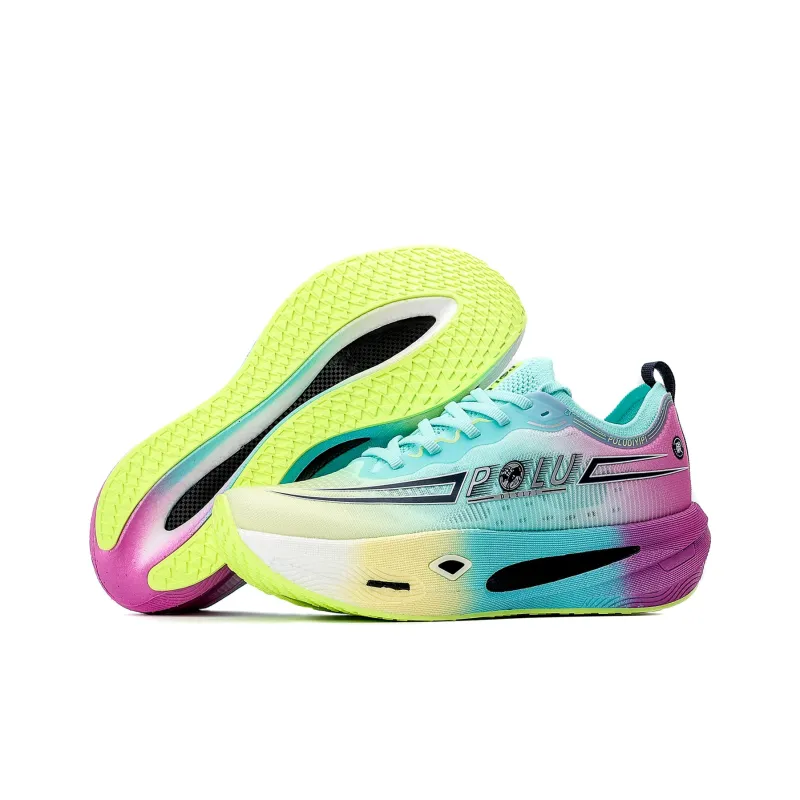 POLUDIYIPI GT8.0 SPEED Breathable, Impact Resistant, Lightweight, Anti Rollover Running Shoes Unisex Purple Ice Cyan-1