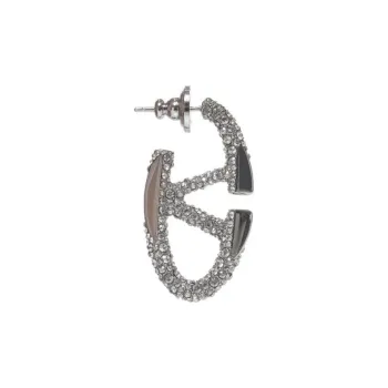 Valentino Brass Earrings Women's Silver