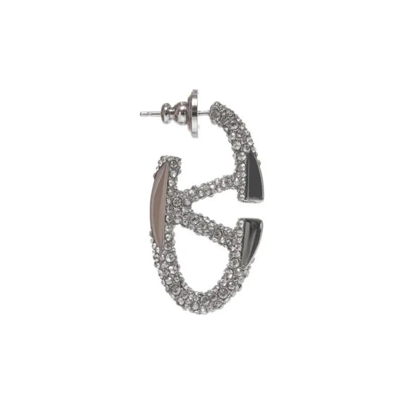 Valentino Brass Earrings Women's Silver-0