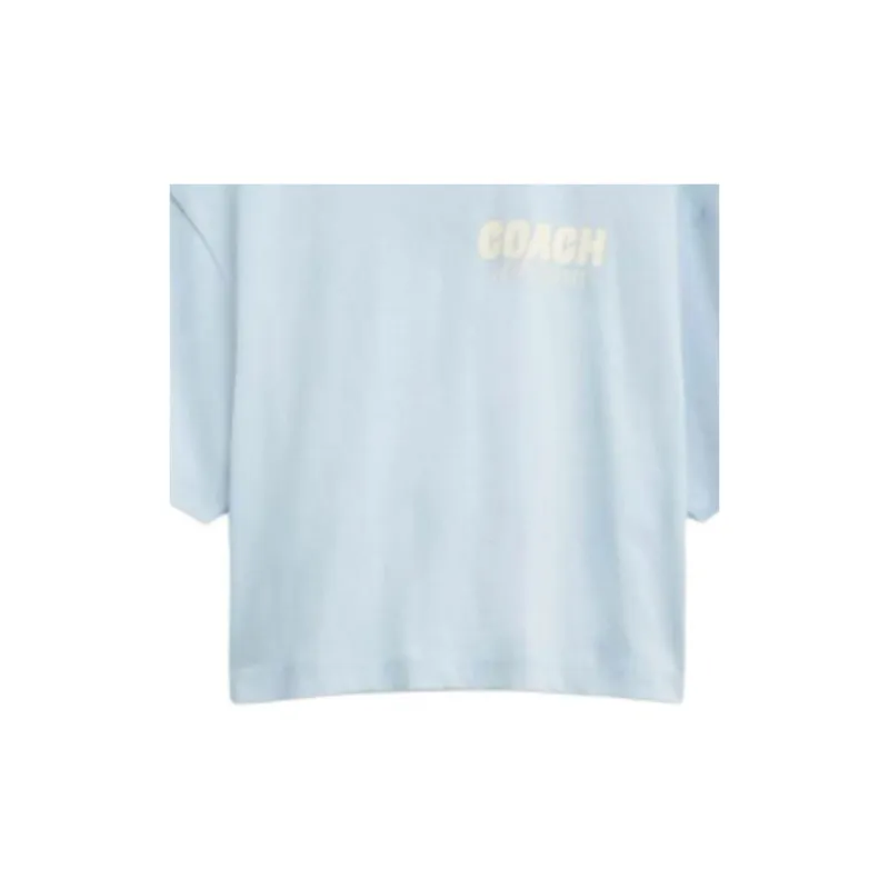 COACH T Shirt Women's Light Blue-4