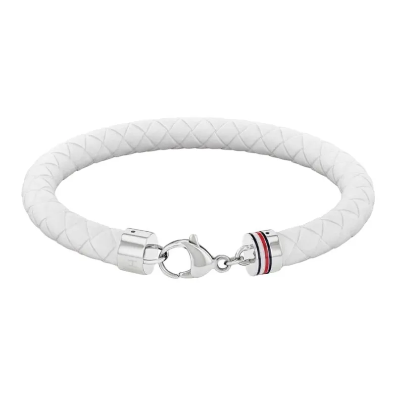 Tommy Hilfiger Stainless Steel Bracelets Men's White-0