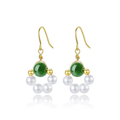 Xifeng Building Earrings Jasper Women's