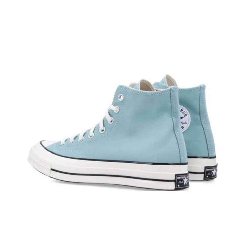 Converse 1970s Anti Slip Wear Resistant Mid Top Canvas Shoes Men's Blue-4