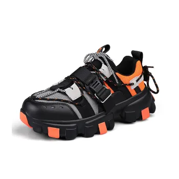 AMICNIEGD Anti Slip And Wear Resistant Coverage Low Top Chunky Sneakers Men's