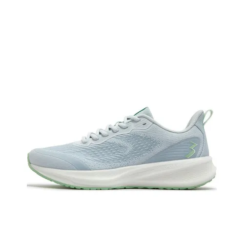 361° Wing Gundam 5.0 Slip Resistant And Abrasion Resistant Coverage Low Top Sprint Running Shoes Women's Blue Green