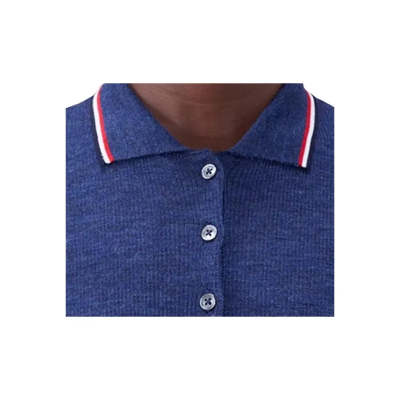 THOM BROWNE THOM BROWNE FW23 Early Autumn Collection Polo Shirts Women's Dark Blue-3