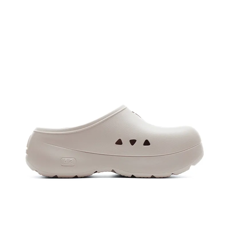 PEAK Taichi Chef Shoes Wrap toe Slippers Men's Beige Gray-1