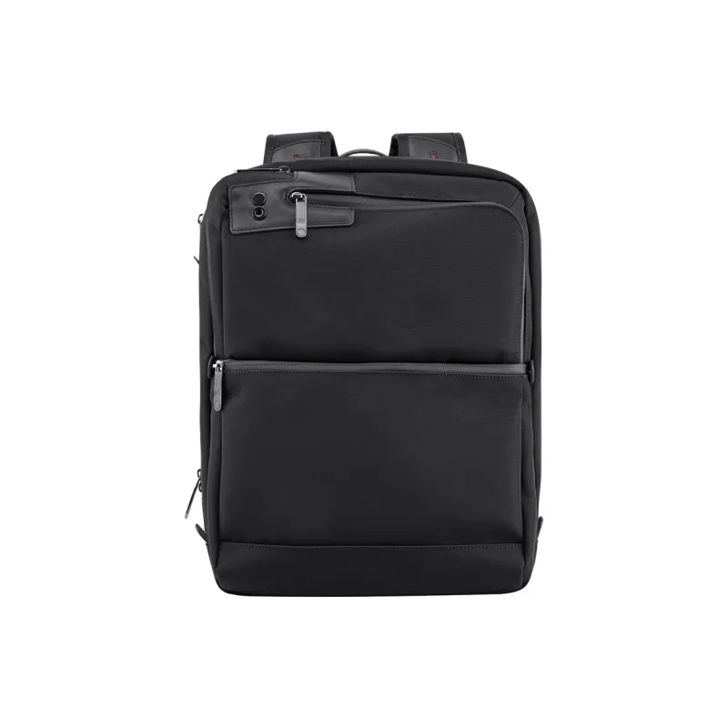 ECHOLAC Fabric Backpack Medium Size Men's Black-1