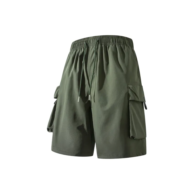 Genderless Trendy Brand 'Casual And Cool' Five Button Cargo Shorts Unisex-25