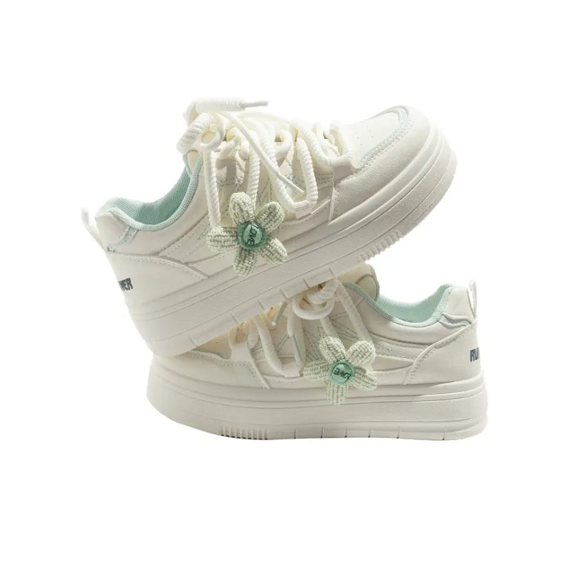 RUN MANNER Lightweight Height Increasing Slip Resistant Low Top Skateboard Shoes Women's-9