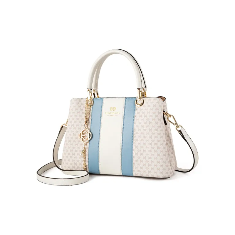 Vigno Synthetic Leather Tote Bag, Shoulder Bag, Crossbody Handbag Regular Women's Pink/Blue-8