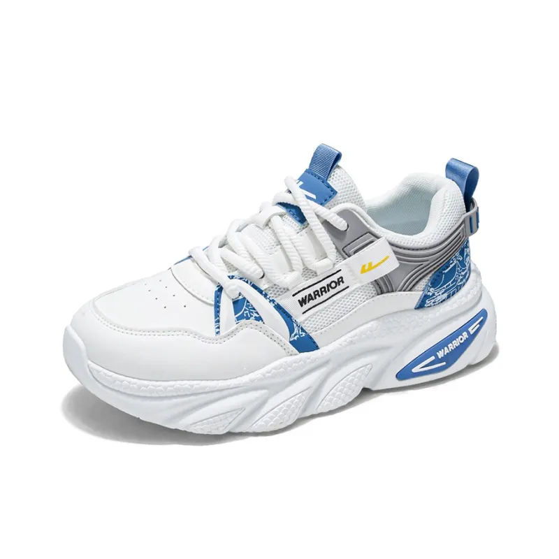 WARRIOR Chunky Sneakers Men Low Top Gray-1