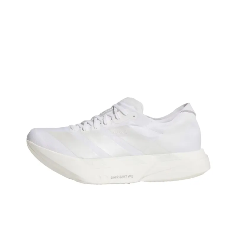 Adidas Adizero Adios Pro 4 Anti Slip Wear Resistant Low Top Marathon Long Distance Running Shoes Men's White-0