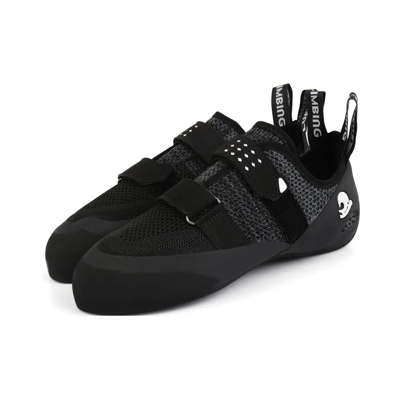 Land Axe Anti-Slip And Wear-Resistant Coverage Low-Top Rock Climbing Shoes Unisex Black-2