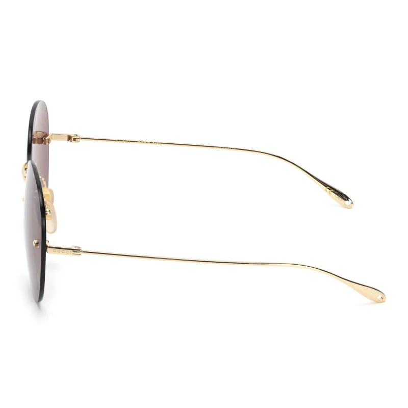 GUCCI Round Frame Logo Pendant Sunglasses-2