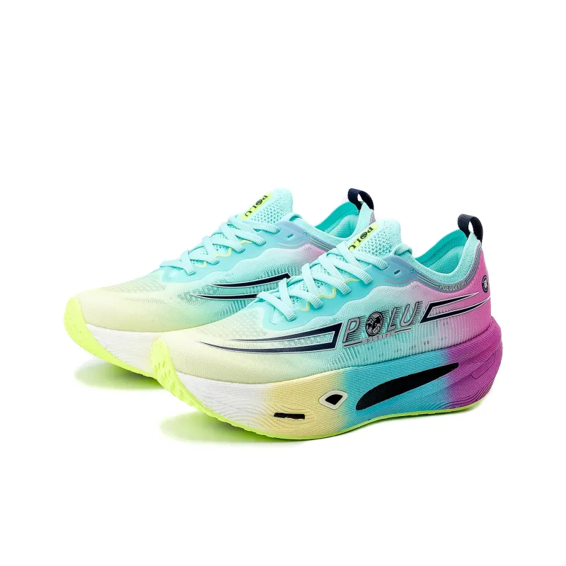 POLUDIYIPI GT8.0 SPEED Breathable, Impact Resistant, Lightweight, Anti Rollover Running Shoes Unisex Purple Ice Cyan-2