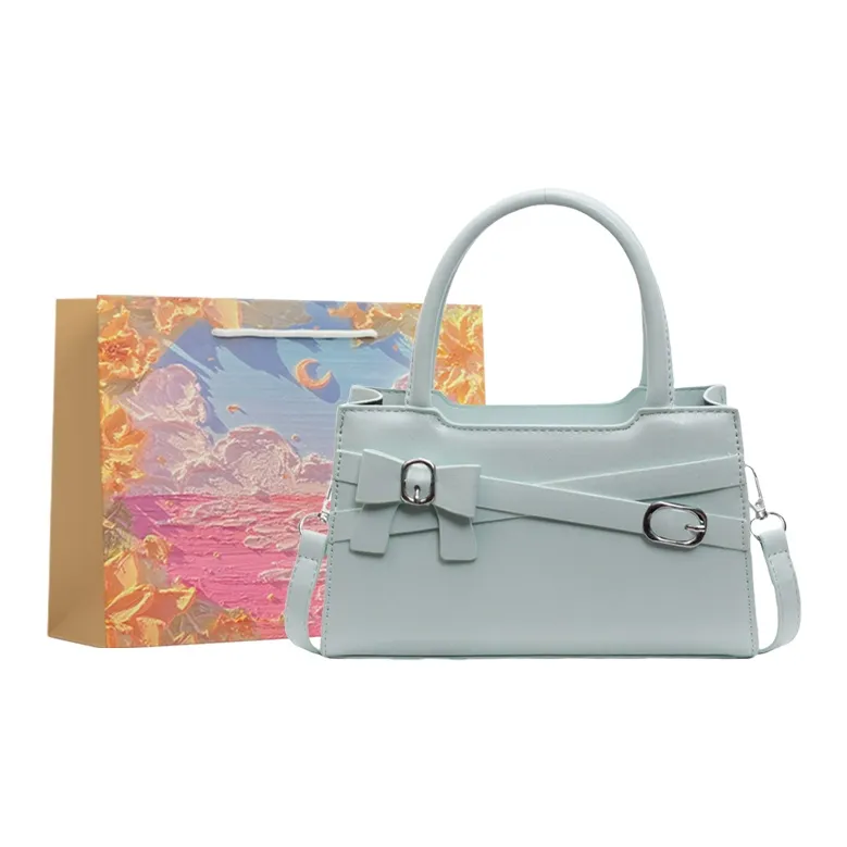 BRINCH PU Shoulder Bag Crossbody Bag Handbag Women's Ecru/Blue/Pink/Black-4