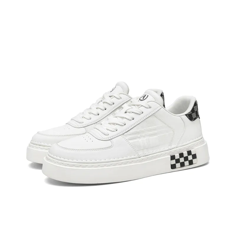 AOKANG Elegant Style Series Skateboard Shoes Men Low Top Khaki, Black-36