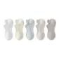 White+Yellow+Blue+Light Gray+Dark Gray[5 Pack]